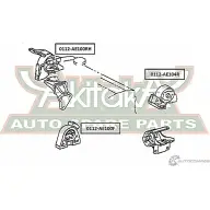 Подушка двигателя ASVA 168B A8 1269680827 0112-AE100RH