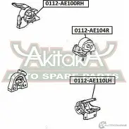 Подушка двигателя ASVA 1269680831 2RRH T 0112-AE110LH - Изображение 2