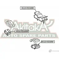 Подушка двигателя ASVA 0112-FZJ100R 1269680877 Z0X 72DN - Изображение 2