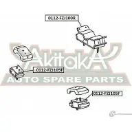 Подушка двигателя ASVA VN08 VR 0112-FZJ105F 1269680879 - Изображение 2