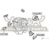 Подушка двигателя ASVA V C8AC 0112-J100L2 1269680931