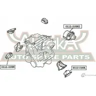 Подушка двигателя ASVA EL2U6 OY 1269680933 0112-J100R - Изображение 2