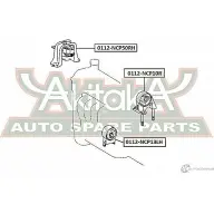 Подушка двигателя ASVA 1269681003 0112-NCP10R QJ9V S - Изображение 2
