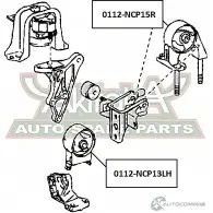 Подушка двигателя ASVA 8U SXIP 1269681009 0112-NCP15R - Изображение 2