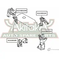 Подушка двигателя ASVA 0112-NZE121RH V9 AHY0 1269681043 - Изображение 2