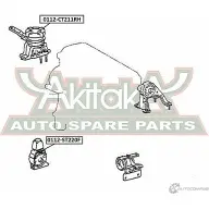 Подушка двигателя ASVA 1269681097 0112-ST220F F4F SC - Изображение 2