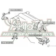 Подушка двигателя ASVA 0112-SXV20LHMT Toyota Camry (XV20) 2 Седан 2.2 (SxV20) 126 л.с. 1997 – 2002 IOMT F