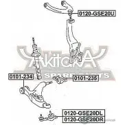 Шаровая опора ASVA 1269681465 0120-GSE20DL BO8P6 NK - Изображение 2