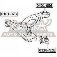 Шаровая опора ASVA 0120-NZE AAD 4LF 1269681563 - Изображение 2