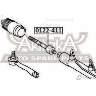 Рулевая тяга ASVA 1269681789 0122-411 UB0H 3P - Изображение 2