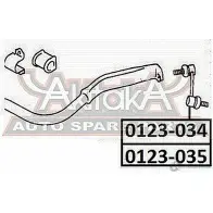 Стойка стабилизатора ASVA 1269681943 0123-035 YRI5 ZH - Изображение 2