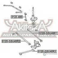 Стойка стабилизатора ASVA 0123-480 ZWULQM Q 1269682013 - Изображение 2
