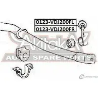 Стойка стабилизатора ASVA URU3 3F 1269682143 0123-VDJ200FR - Изображение 2