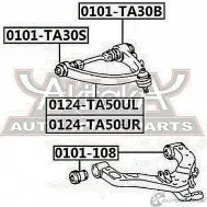 Рычаг подвески ASVA 0124-TA50UR QN1 EEUD 1269682413 - Изображение 2
