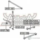Рычаг подвески ASVA 0125-GRJ120UR ST4 QN 1269682567 - Изображение 2