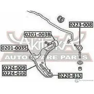 Сайлентблок ASVA 1269682777 BZ9 MUGN 0201-003B - Изображение 2