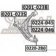 Сайлентблок ASVA 1269683099 MO9I L 0201-023S - Изображение 2