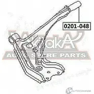 Сайлентблок ASVA 1269683227 0201-048 Y303 9I - Изображение 2