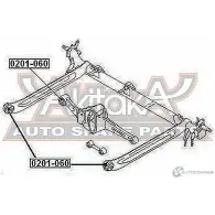 Сайлентблок ASVA 0201-060 1269683263 R3 RX3II - Изображение 2