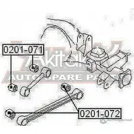 Сайлентблок ASVA J0 51G 0201-072 Nissan Terrano (R20) 2 1993 – 2006