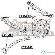 Сайлентблок ASVA 1269683409 3 MPDQ 0201-081 - Изображение 2
