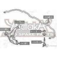 Сайлентблок ASVA XLZ9A6 B 1269683969 0201-238 - Изображение 2