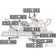 Сайлентблок ASVA 1269683997 44 BTE0 0201-243 - Изображение 2