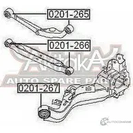 Сайлентблок ASVA 0201-266 1269684045 D8S 1GA0 - Изображение 2
