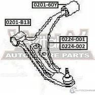 Сайлентблок ASVA FIO DXW 1269684425 0201-B13 - Изображение 2