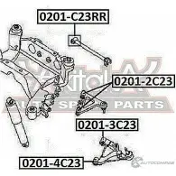 Сайлентблок ASVA 0201-C23RR OKX 0JG 1269684449 - Изображение 2