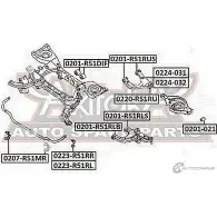 Сайлентблок ASVA URK BSP 1269684653 0201-R51RLB - Изображение 2