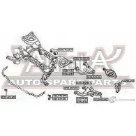Сайлентблок ASVA 0 BYAVC6 1269684661 0201-R51RUB - Изображение 2