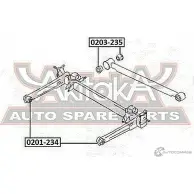 Опора стойки амортизатора ASVA 0203-235 1269684815 GRC9O XH - Изображение 2