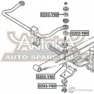 Опора стойки амортизатора ASVA 1269684827 YDX GM 0203-Y60 - Изображение 2