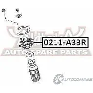 Опора амортизатора ASVA 1269685015 0211-A33R QHMH SY