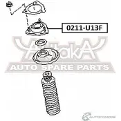 Опора амортизатора ASVA 1269685055 0211-U13F 57JX VES - Изображение 2