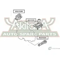Подушка двигателя ASVA 2 HMEEL 0212-E11R Nissan Cube (Z12) 3 2008 – 2014
