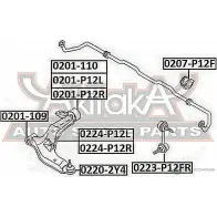 Шаровая опора ASVA ZU41W PW 1269685407 0220-2Y4 - Изображение 2