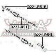 Рулевой наконечник ASVA 3HU 7P 0221-R51R 1269685711 - Изображение 2