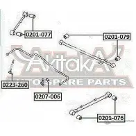 Стойка стабилизатора ASVA NQB81D Y 0223-260 1269685959 - Изображение 2