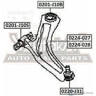 Рычаг подвески ASVA 0224-028 A2AI EFS 1269686409 - Изображение 2