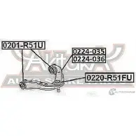 Рычаг подвески ASVA 0224-036 1269686467 WQA 2LJ - Изображение 2