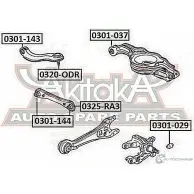 Сайлентблок ASVA 0301-029 9U Q15 1269686935 - Изображение 2