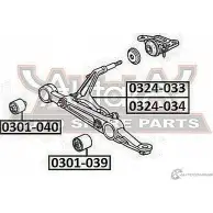 Сайлентблок ASVA 1269687055 0301-039 BB 96FC - Изображение 2