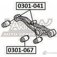 Сайлентблок ASVA Honda HR-V 1 (GH) 1999 – 2006 A 3KVBHS 0301-067