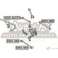 Сайлентблок ASVA 1269687173 0301-087 VHKFG4 5 - Изображение 2