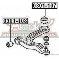 Сайлентблок ASVA 0301-108 1269687291 Y L0F0 - Изображение 2