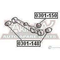 Сайлентблок ASVA 1269687453 0301-150 TD0 15BM - Изображение 2