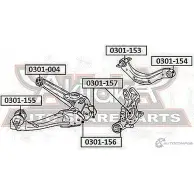 Сайлентблок ASVA 1269687523 2I BDTA1 0301-156 - Изображение 2