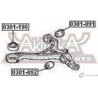 Сайлентблок ASVA 0301-190 1269687557 RANZ 7O - Изображение 2